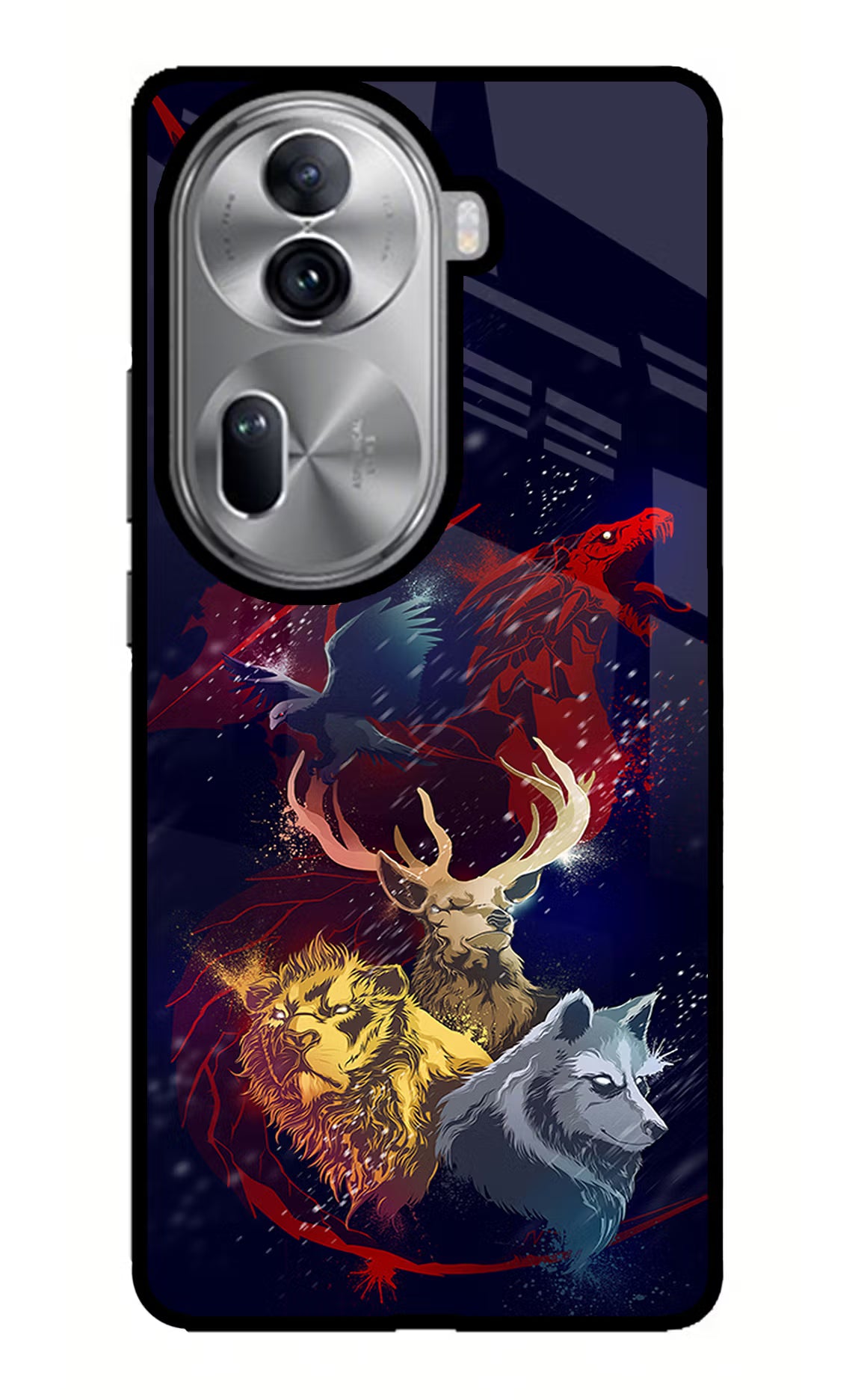 Game Of Thrones Oppo Reno11 Pro 5G Glass Case Back Cover by Casekaro