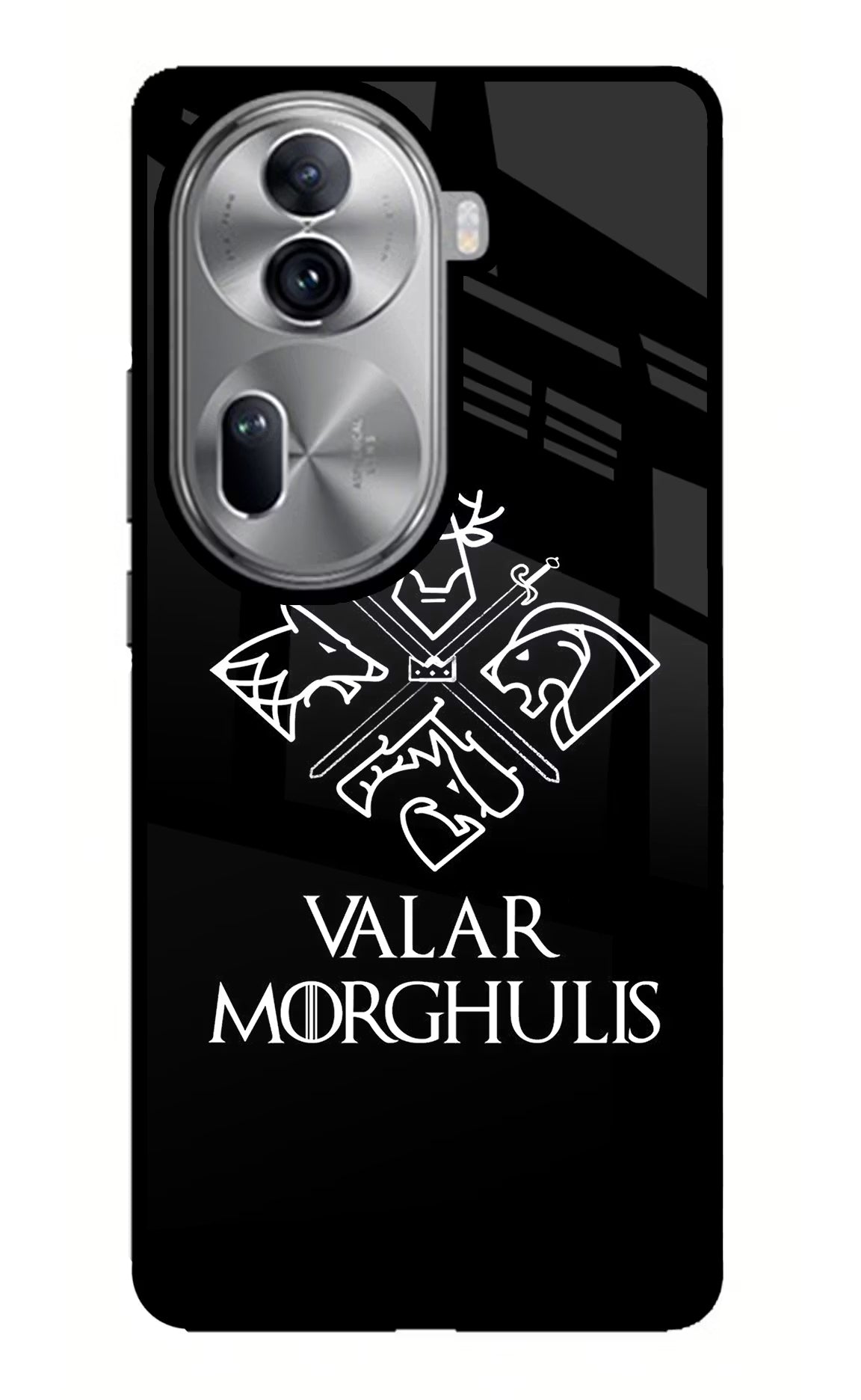 Valar Morghulis | Game Of Thrones Oppo Reno11 Pro 5G Glass Case Back Cover by Casekaro