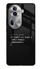 Life Motto Code Oppo Reno11 Pro 5G Glass Case