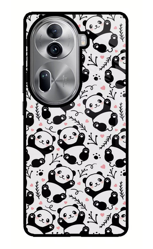 Cute Panda Oppo Reno11 Pro 5G Glass Case