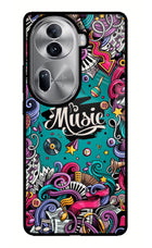 Music Graffiti Oppo Reno11 Pro 5G Glass Case