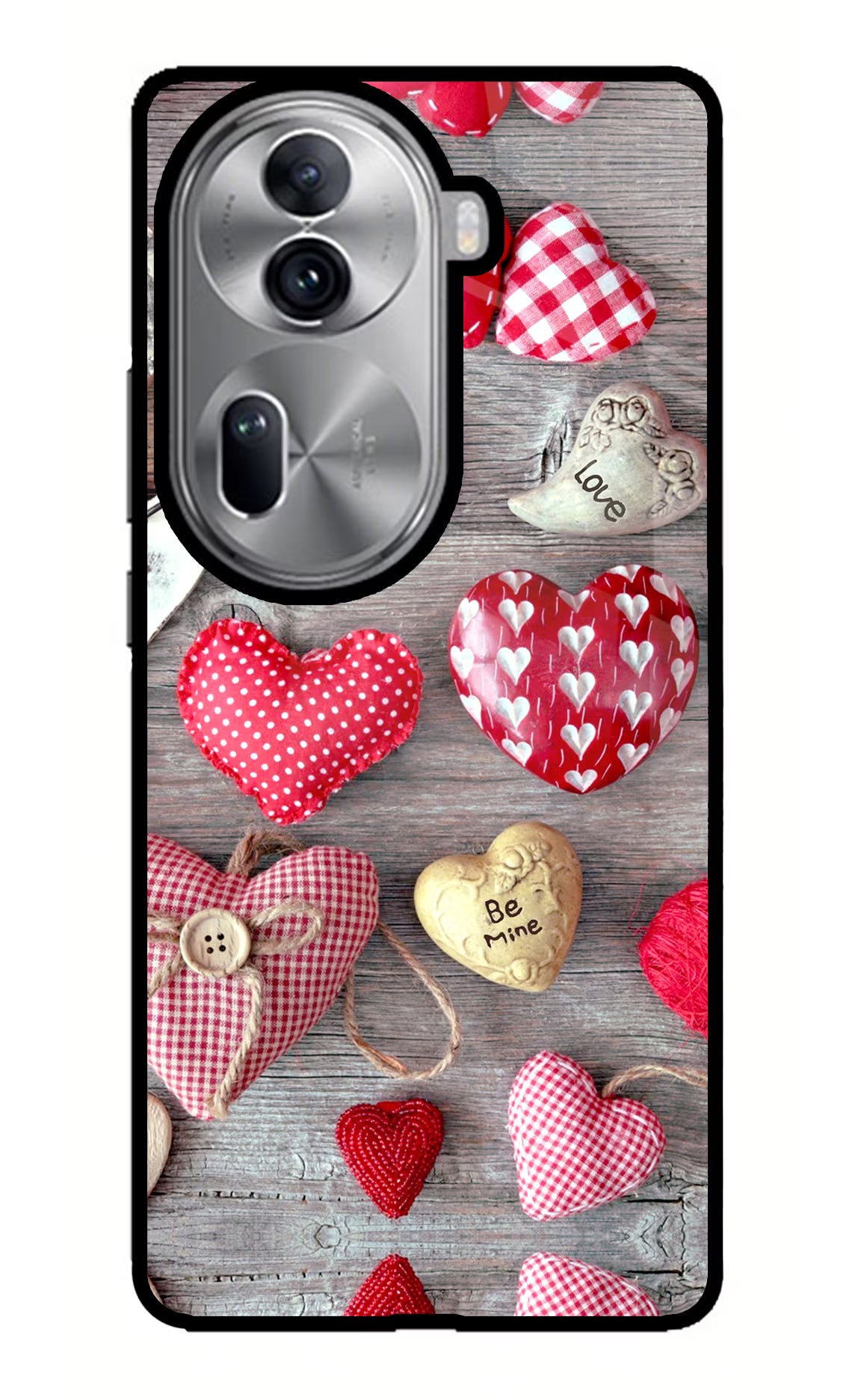 Love Wallpaper Oppo Reno11 Pro 5G Glass Case Back Cover by Casekaro