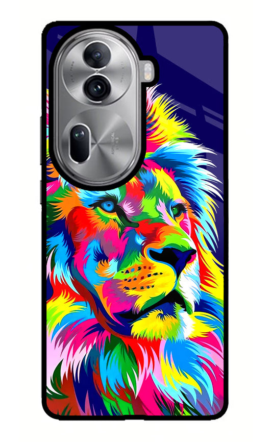 Vector Art Lion Oppo Reno11 Pro 5G Glass Case