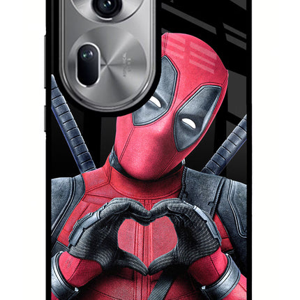 Deadpool Oppo Reno11 Pro 5G Glass Case Back Cover by Casekaro