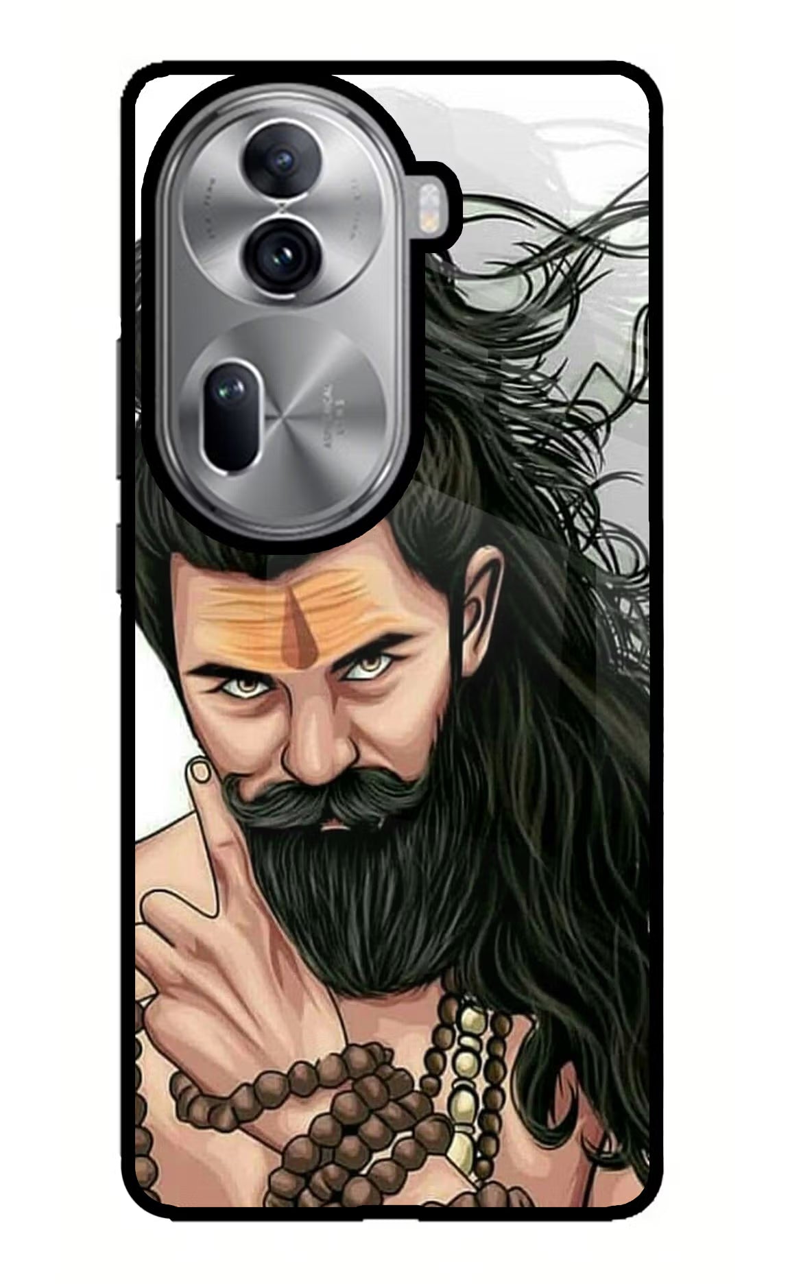 Mahadev Oppo Reno11 Pro 5G Glass Case Back Cover by Casekaro