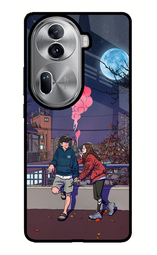 Chilling Couple Oppo Reno11 Pro 5G Glass Case