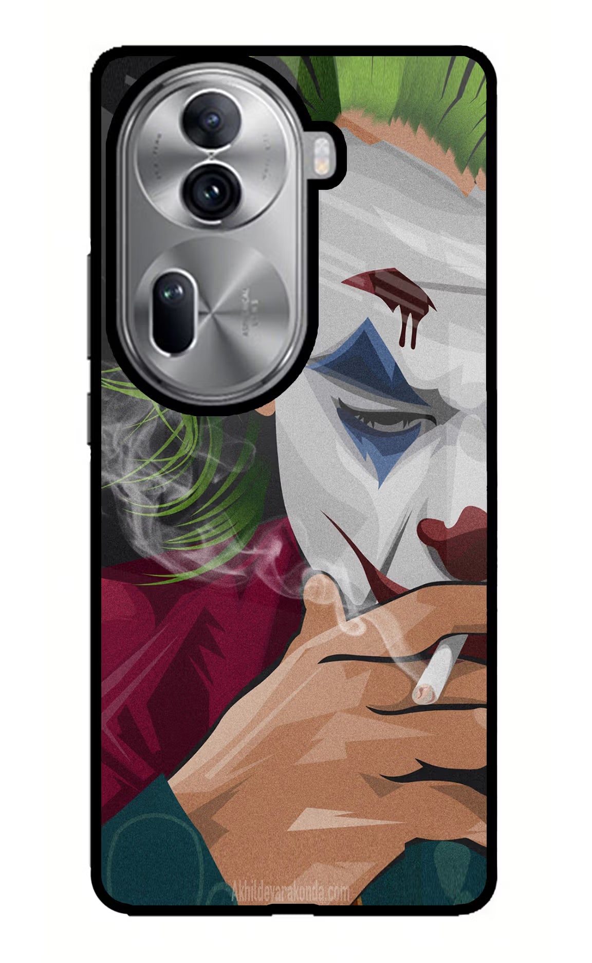 Joker Smoking Oppo Reno11 Pro 5G Glass Case Back Cover by Casekaro
