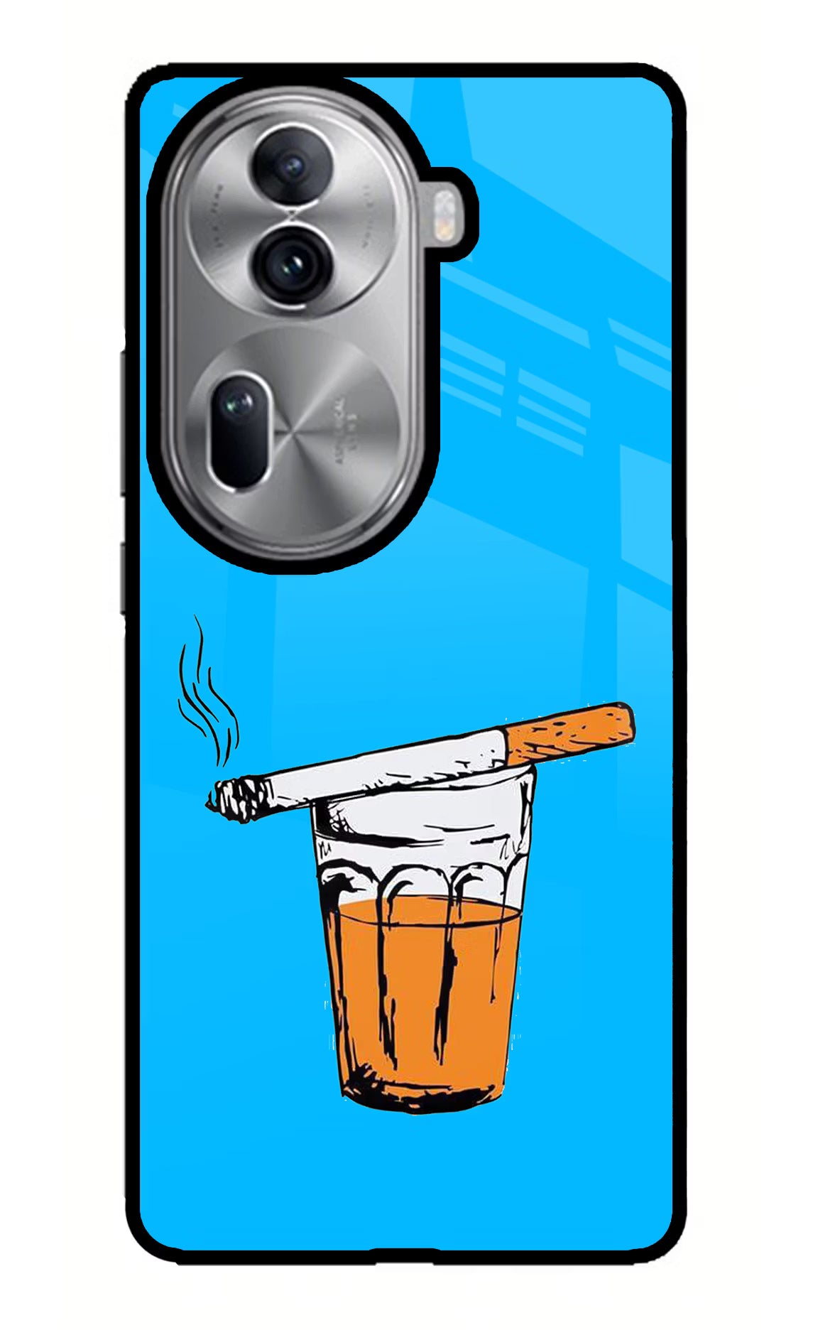 Chai Sutta Oppo Reno11 Pro 5G Glass Case Back Cover by Casekaro