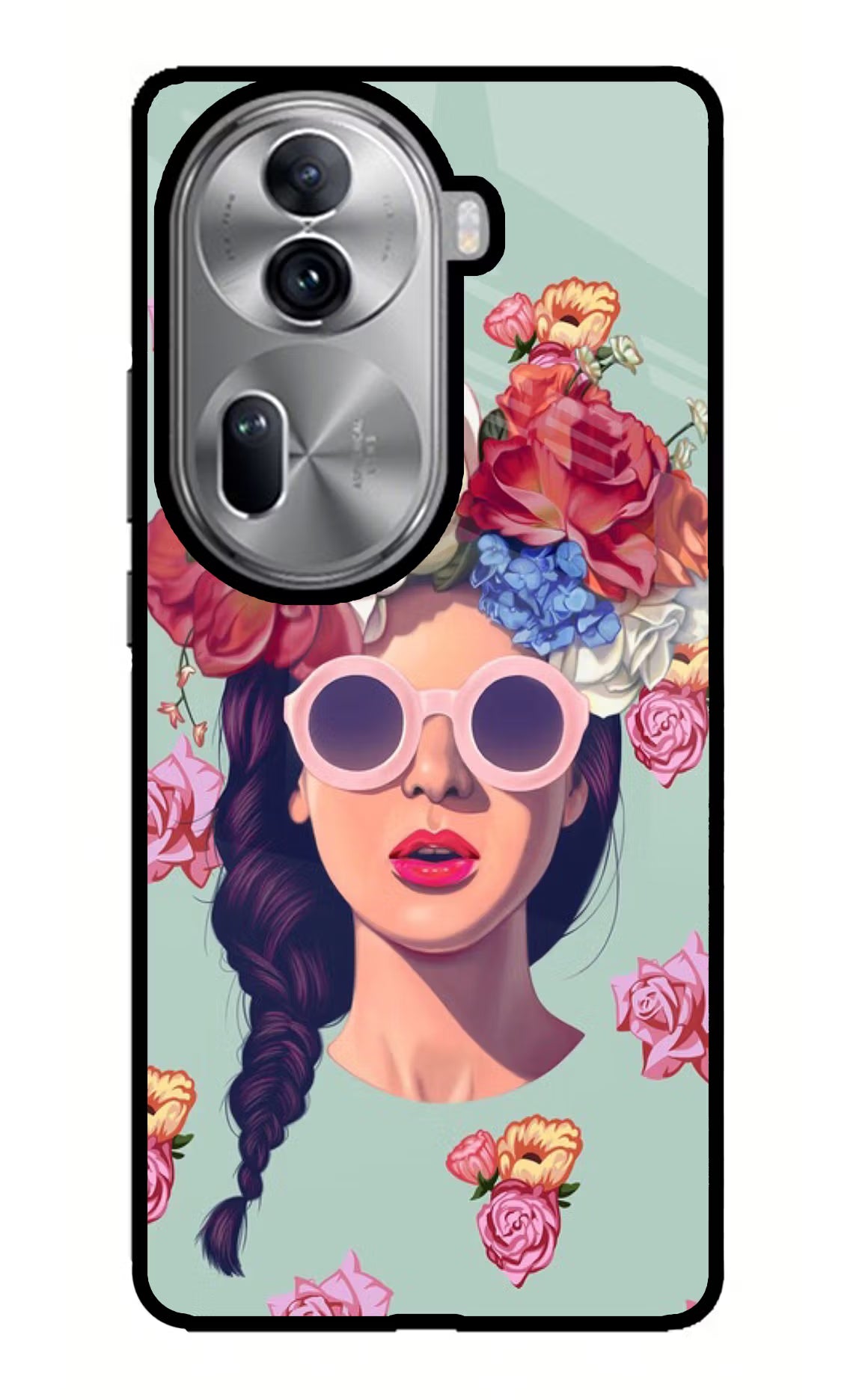 Pretty Girl Oppo Reno11 Pro 5G Glass Case Back Cover by Casekaro