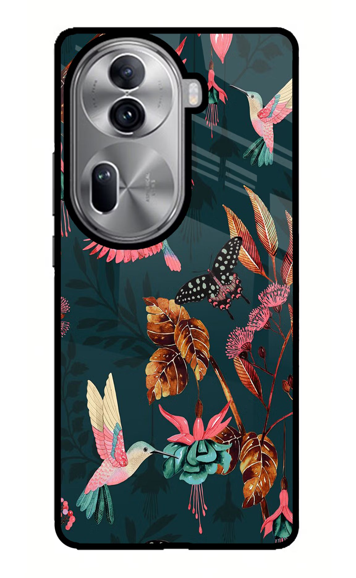 Birds Oppo Reno11 Pro 5G Glass Case Back Cover by Casekaro