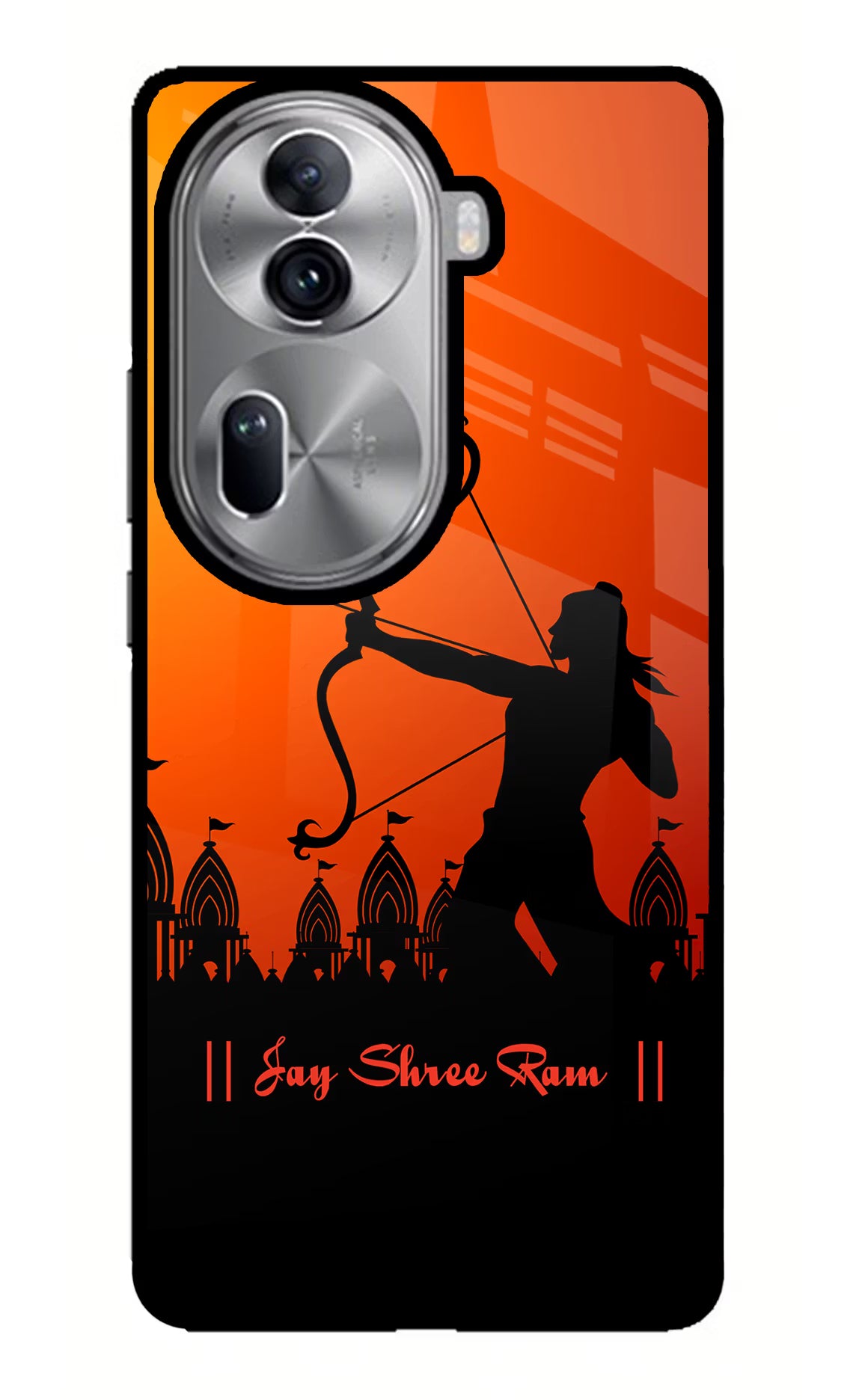 Lord Ram - 4 Oppo Reno11 Pro 5G Glass Case Back Cover by Casekaro