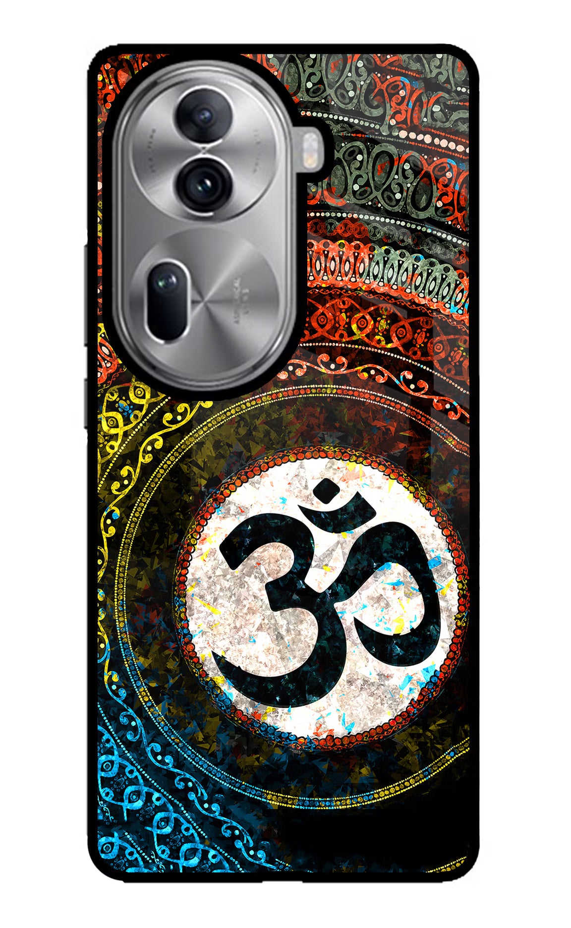 Om Cultural Oppo Reno11 Pro 5G Glass Case Back Cover by Casekaro