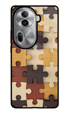 Wooden Puzzle Oppo Reno11 Pro 5G Glass Case