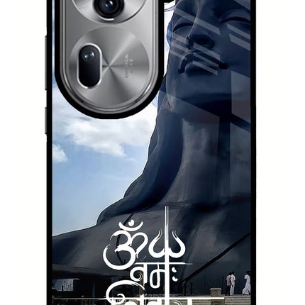 Om Namah Shivay Oppo Reno11 Pro 5G Glass Case Back Cover by Casekaro