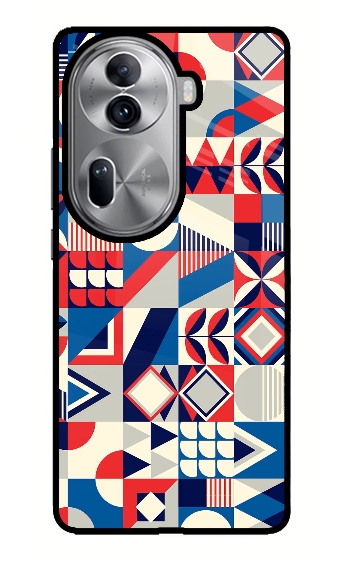 Colorful Pattern Oppo Reno11 Pro 5G Glass Case