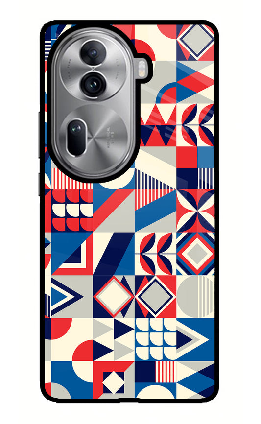 Colorful Pattern Oppo Reno11 Pro 5G Glass Case