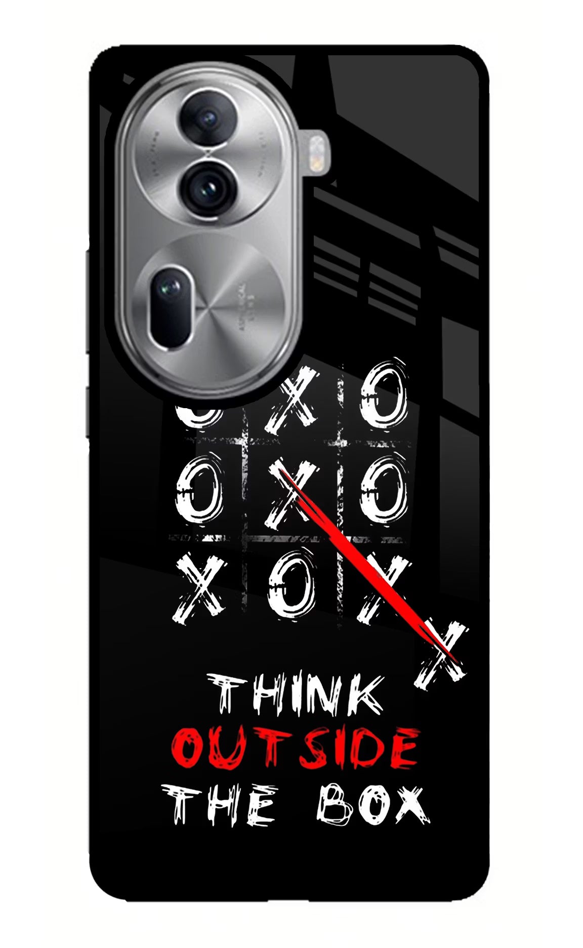 Think out of the BOX Oppo Reno11 Pro 5G Glass Case Back Cover by Casekaro