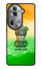 Satyamev Jayate Flag Oppo Reno11 Pro 5G Glass Case
