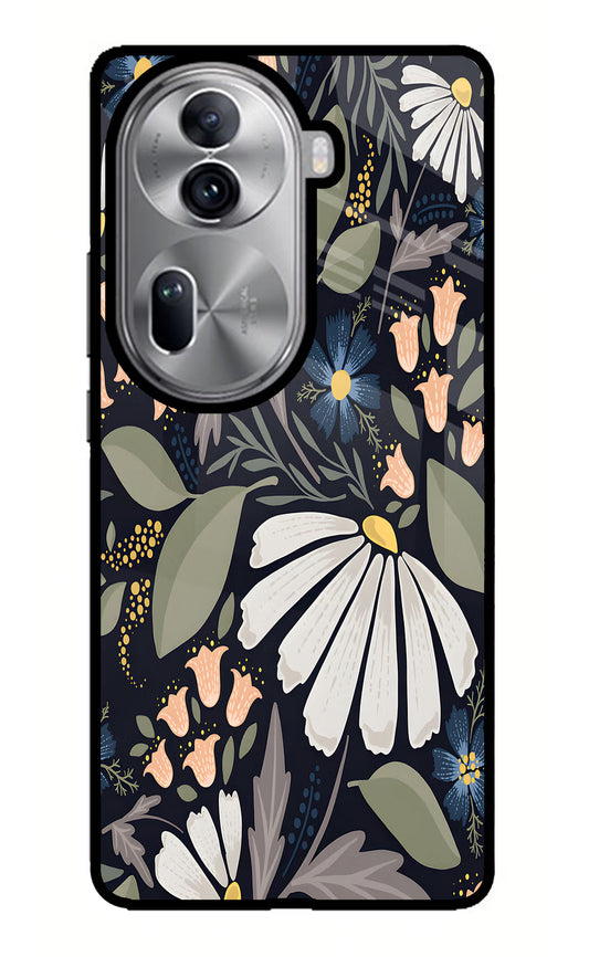 Flowers Art Oppo Reno11 Pro 5G Glass Case