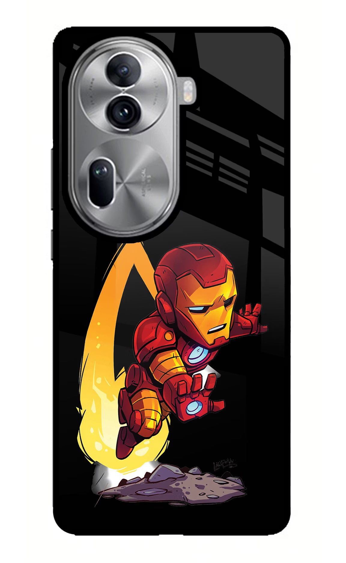 IronMan Oppo Reno11 Pro 5G Glass Case Back Cover by Casekaro
