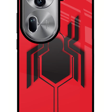 Spider Oppo Reno11 Pro 5G Glass Case Back Cover by Casekaro