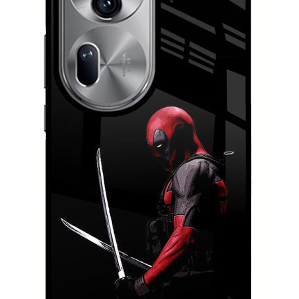 Deadpool Oppo Reno11 Pro 5G Glass Case Back Cover by Casekaro