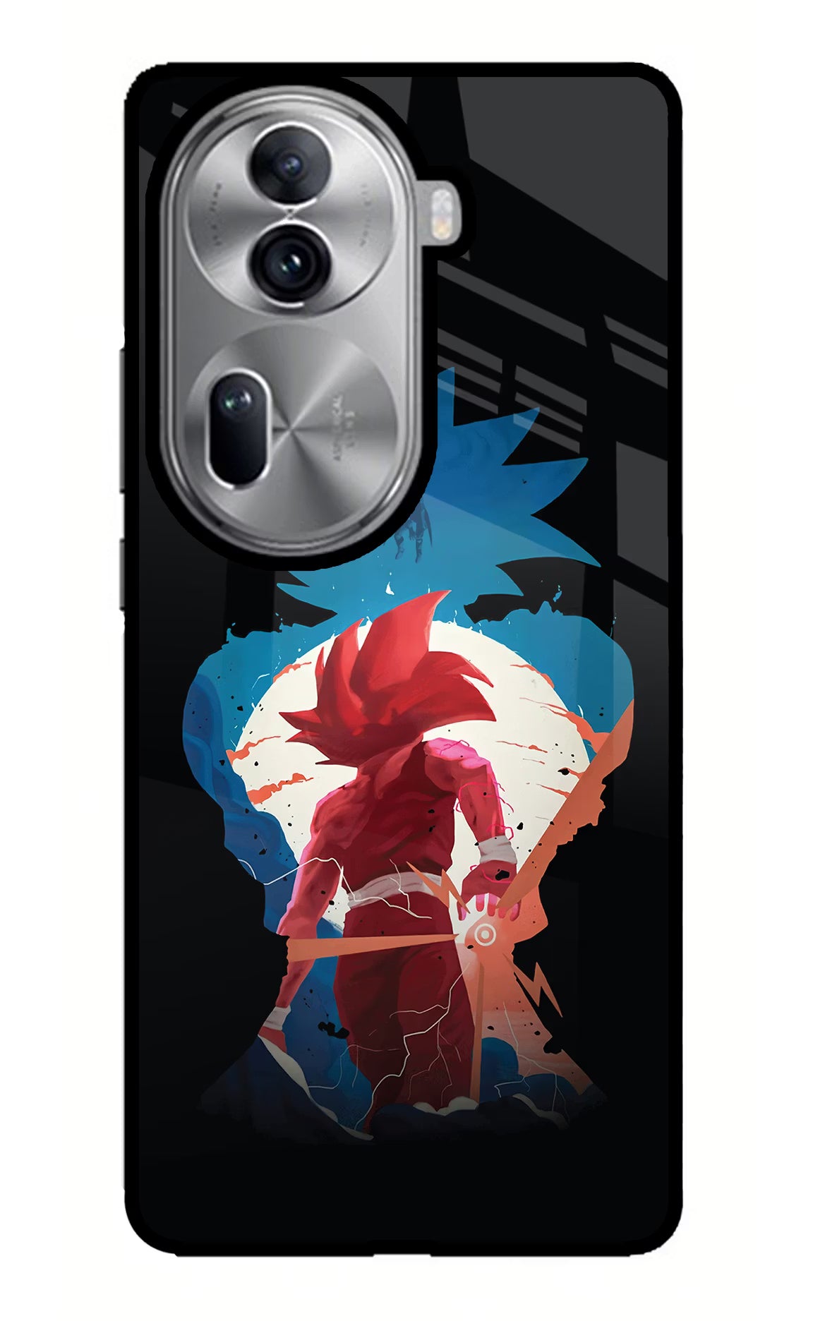 Goku Oppo Reno11 Pro 5G Glass Case Back Cover by Casekaro