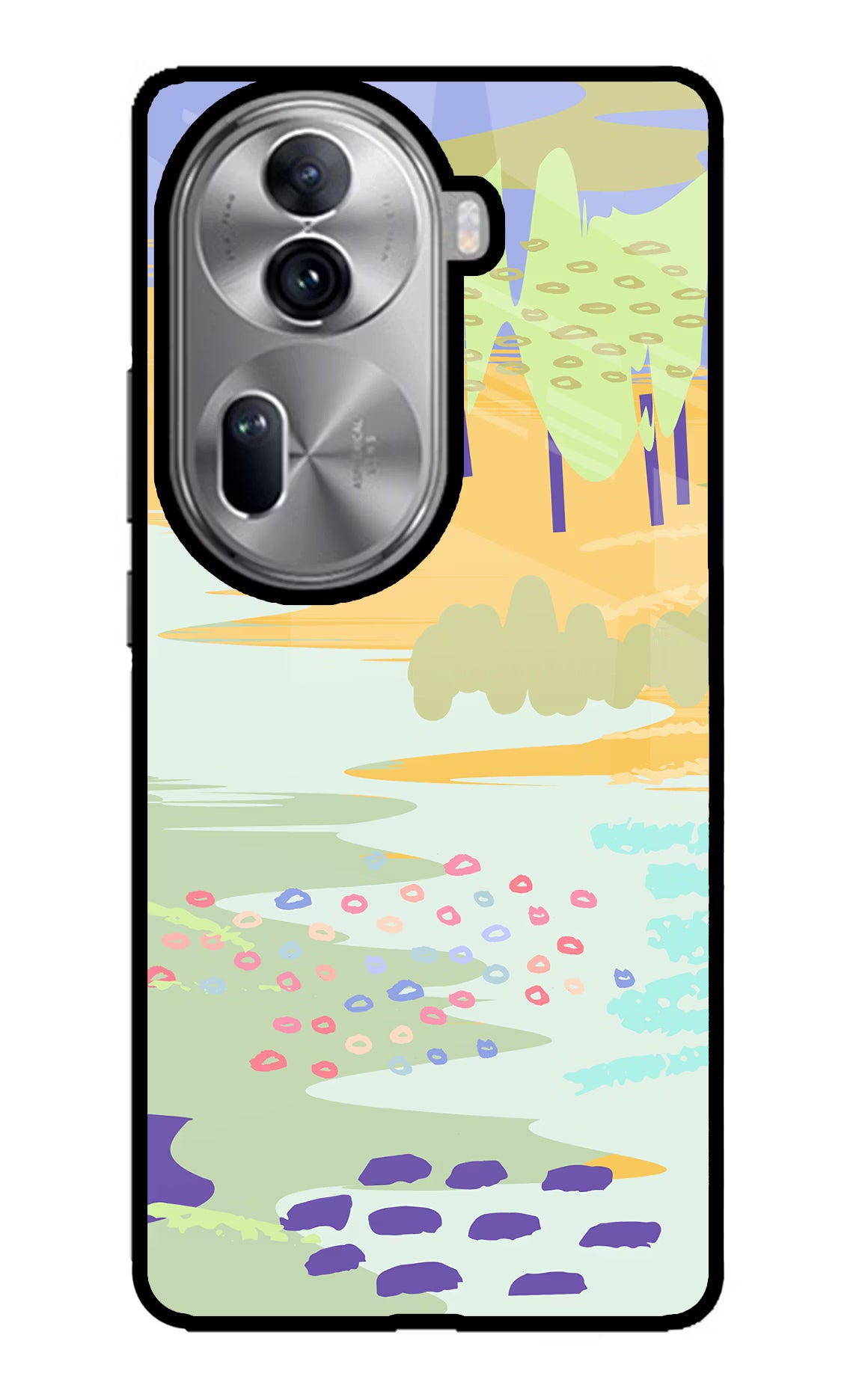 Scenery Oppo Reno11 Pro 5G Glass Case Back Cover by Casekaro
