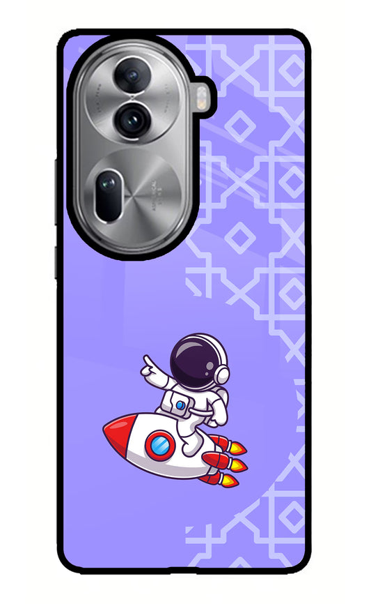 Cute Astronaut Oppo Reno11 Pro 5G Glass Case