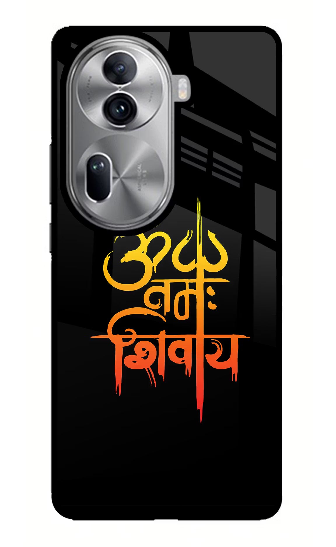 Om Namah Shivay Oppo Reno11 Pro 5G Glass Case Back Cover by Casekaro