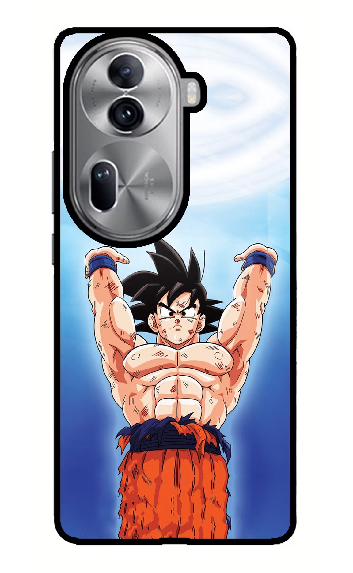 Goku Power Oppo Reno11 Pro 5G Glass Case Back Cover by Casekaro