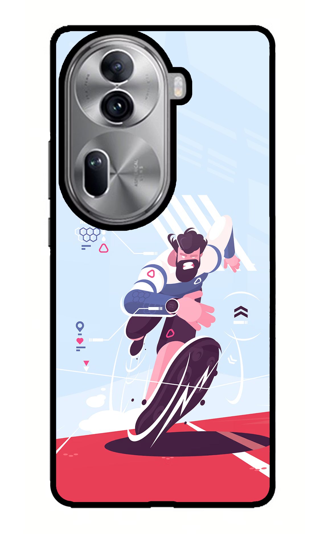 Run Pro Oppo Reno11 Pro 5G Glass Case