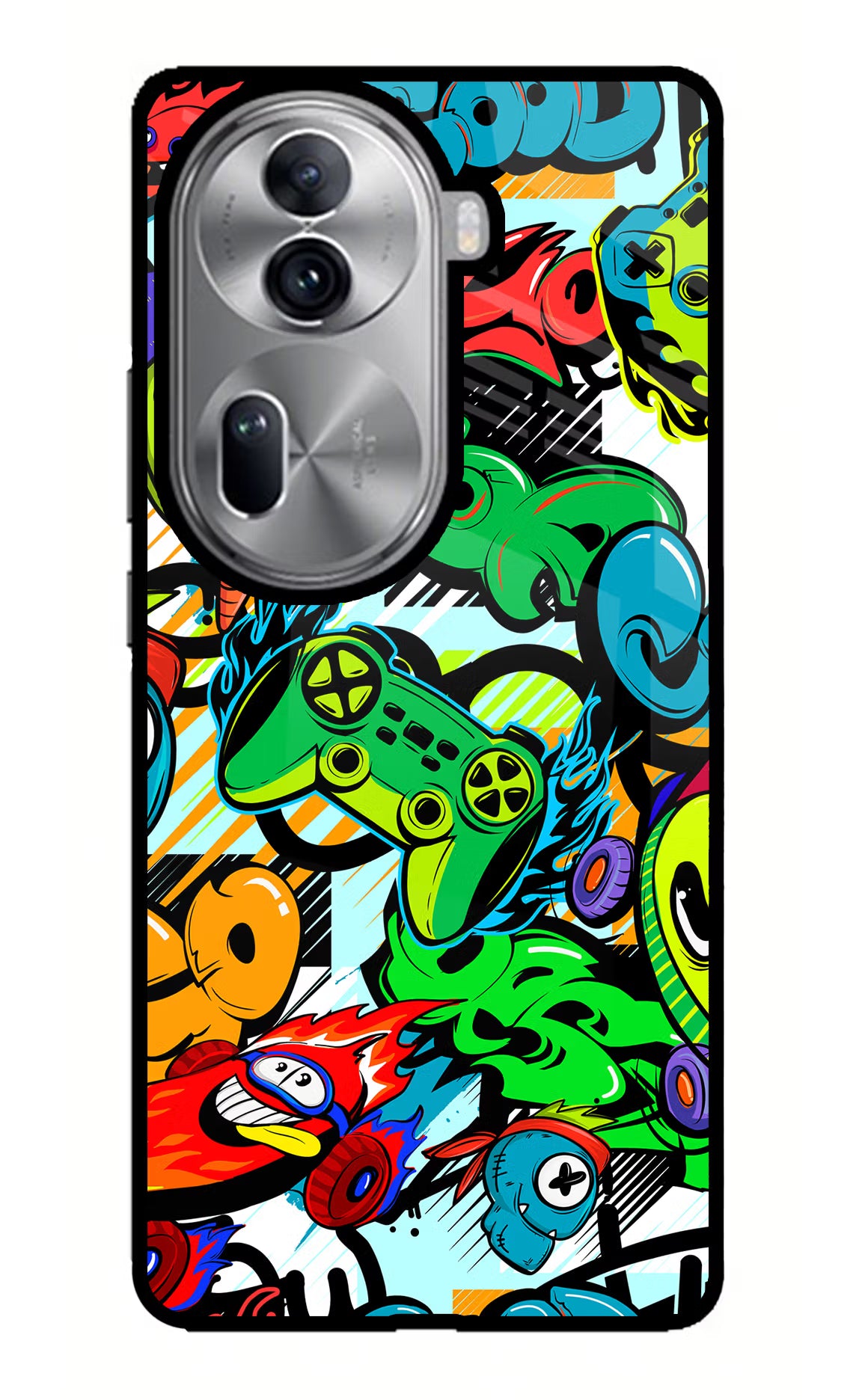 Game Doodle Oppo Reno11 Pro 5G Glass Case