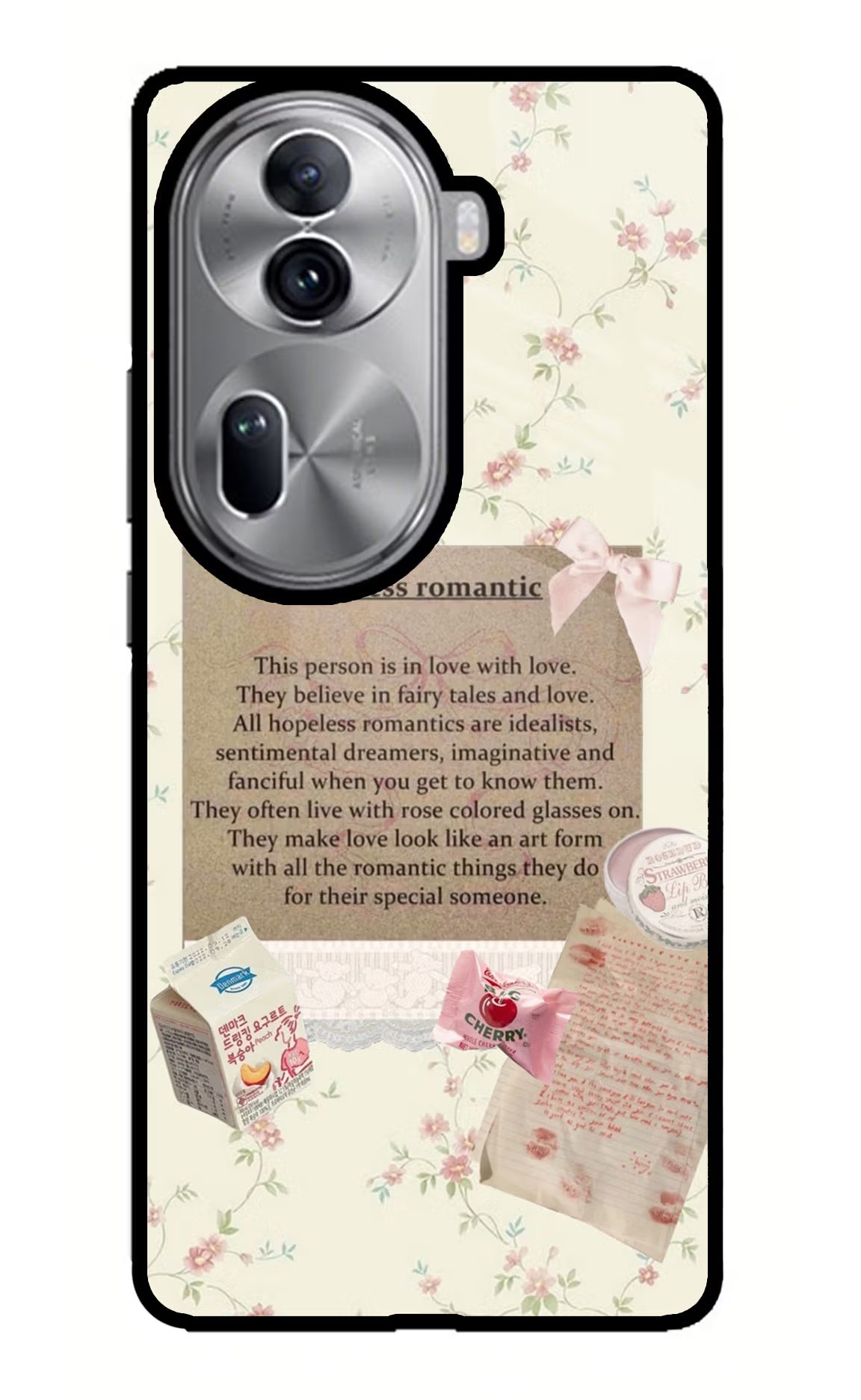 Hopeless Romantic Oppo Reno11 Pro 5G Glass Case Back Cover by Casekaro