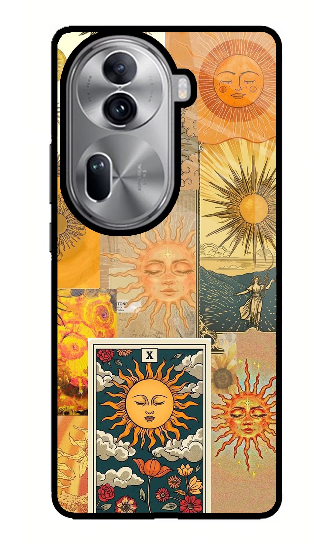 Sun Oppo Reno11 Pro 5G Glass Case Back Cover by Casekaro