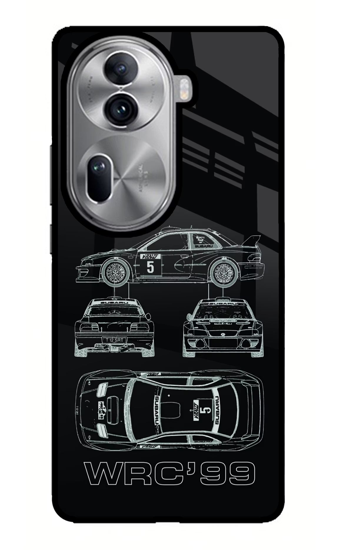 WRC'99 Oppo Reno11 Pro 5G Glass Case Back Cover by Casekaro