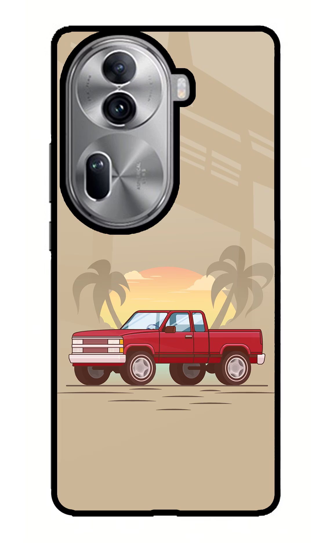 Desert Classic Drive Oppo Reno11 Pro 5G Glass Case