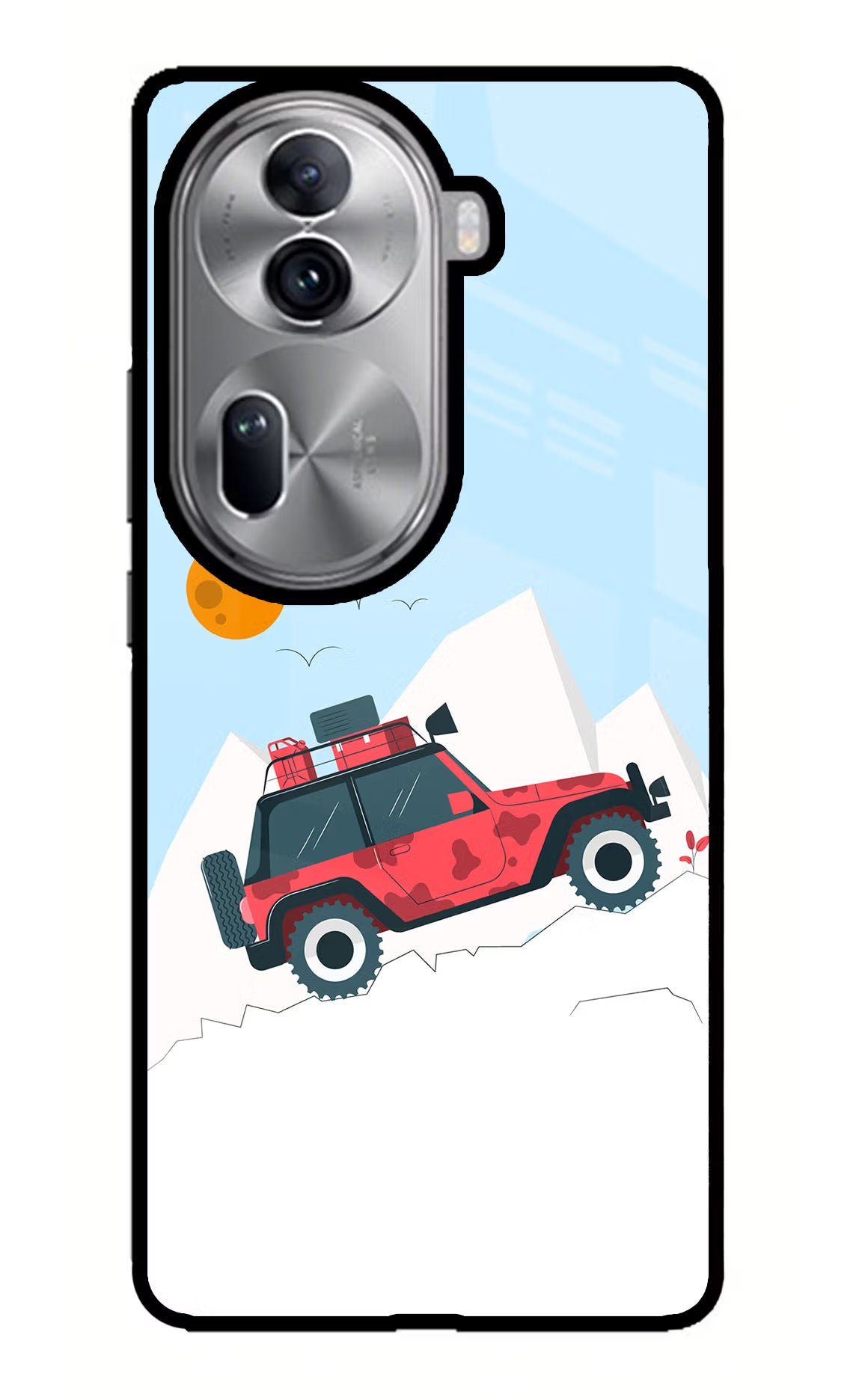 Mountain Trail Beast Oppo Reno11 Pro 5G Glass Case Back Cover by Casekaro