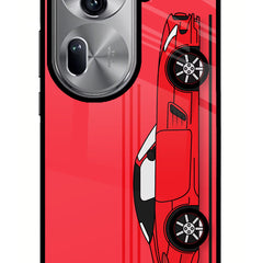 Red Velocity Oppo Reno11 Pro 5G Glass Case