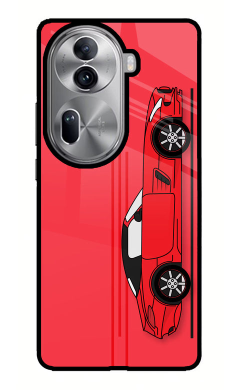 Red Velocity Oppo Reno11 Pro 5G Glass Case