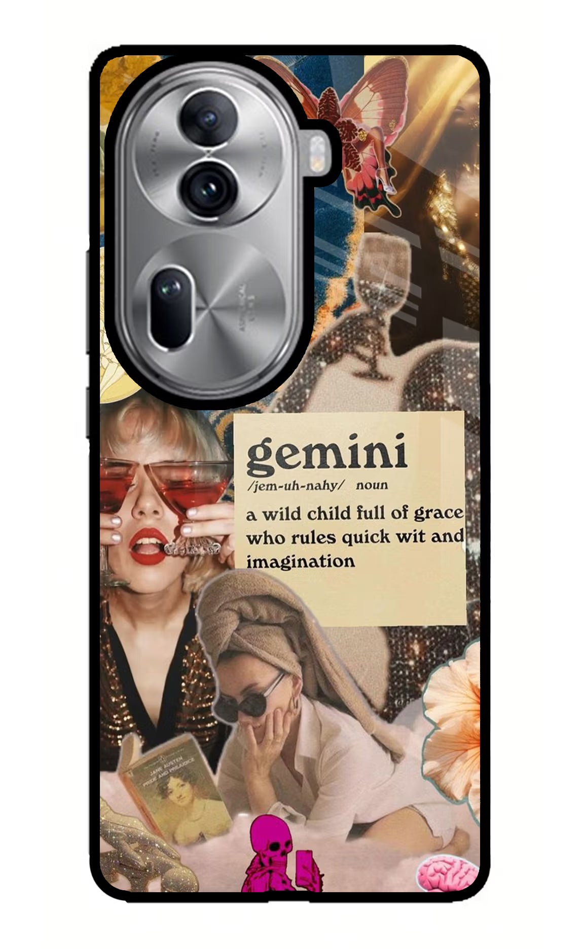 Gemini Zodiac Oppo Reno11 Pro 5G Glass Case