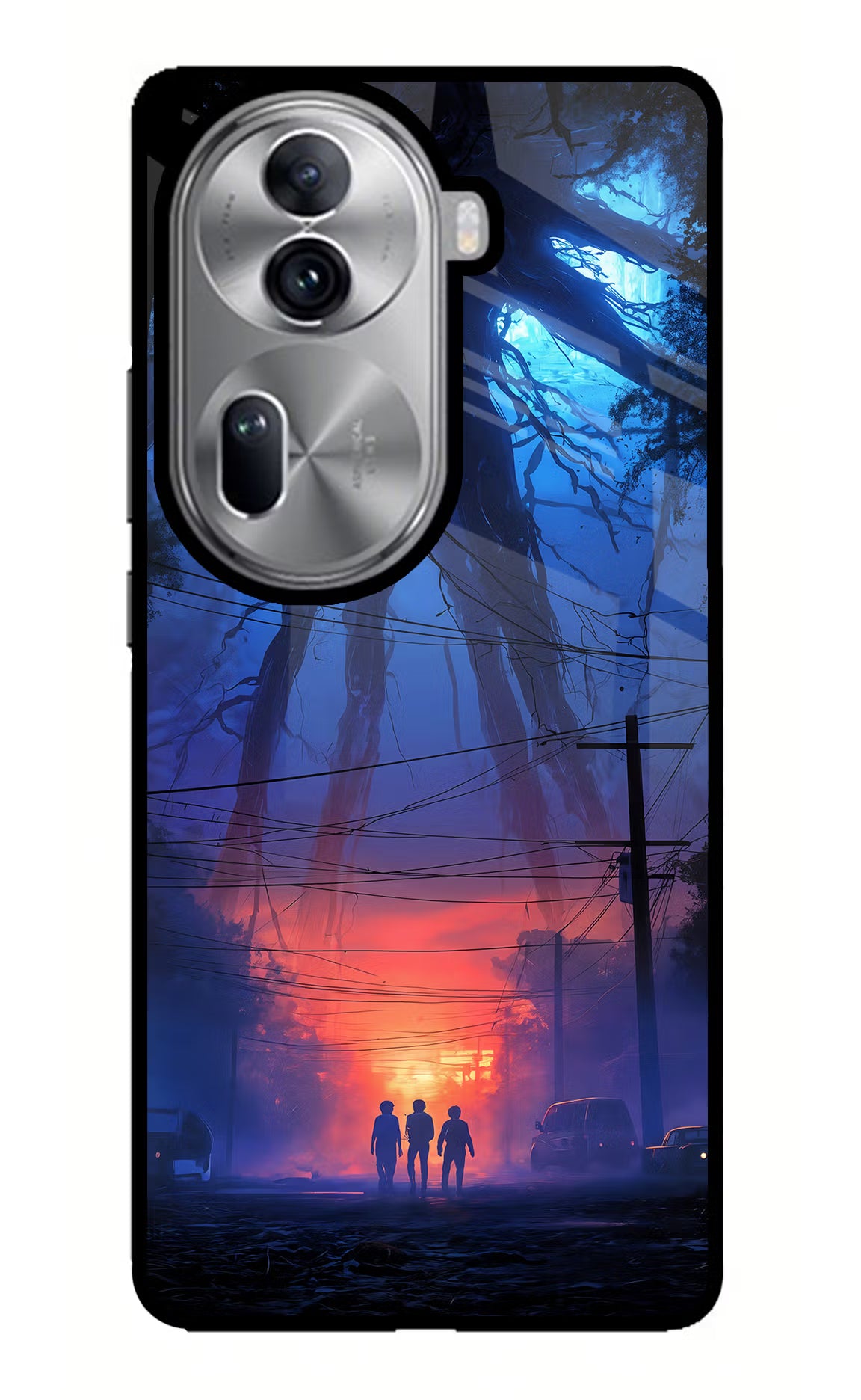 Ordinary Things Shadow Oppo Reno11 Pro 5G Glass Case Back Cover by Casekaro