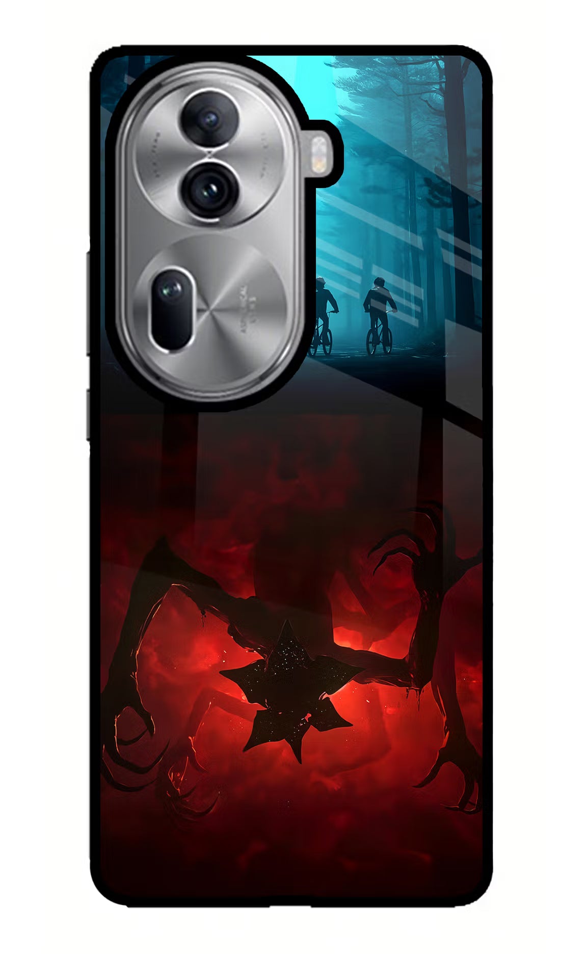 Ordinary Things Downside Up Oppo Reno11 Pro 5G Glass Case Back Cover by Casekaro