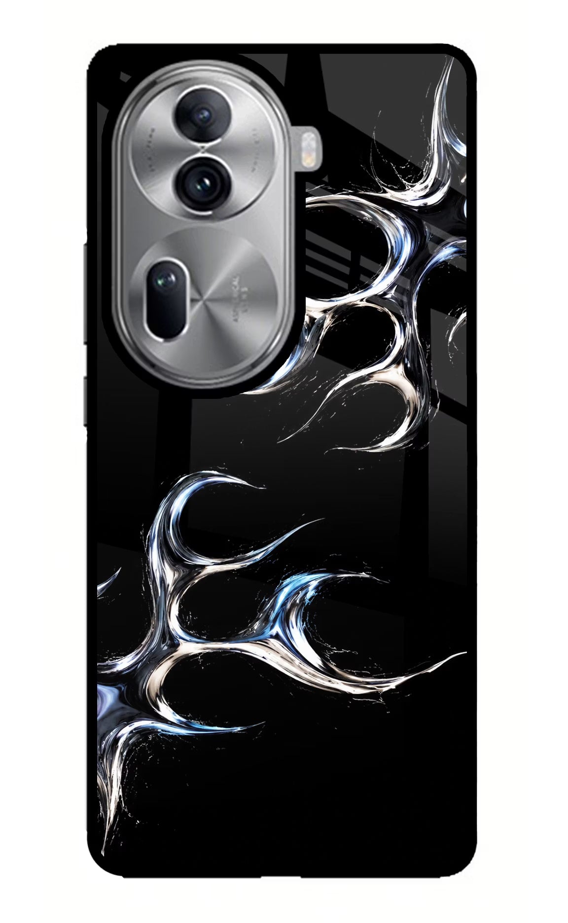 Chrome Tribal Oppo Reno11 Pro 5G Glass Case Back Cover by Casekaro