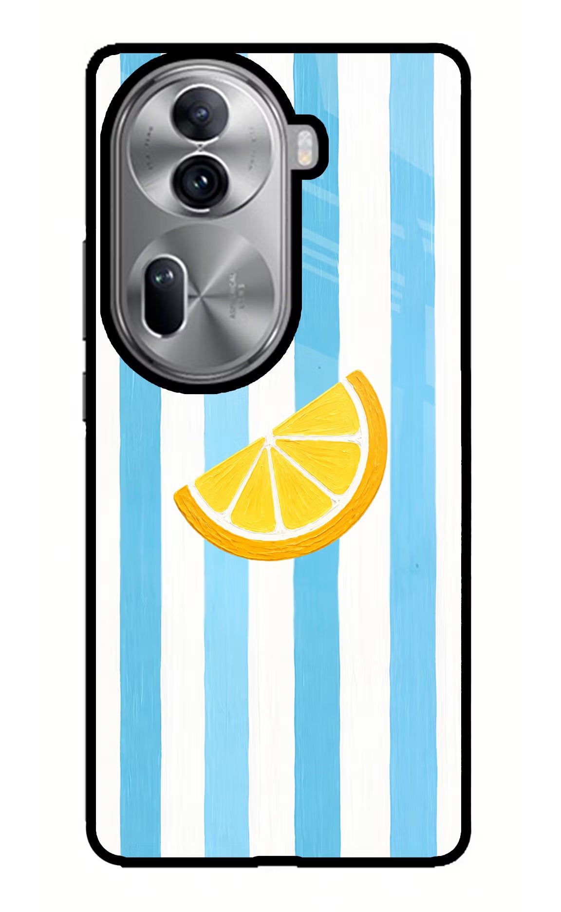 Summer Lemon Oppo Reno11 Pro 5G Glass Case Back Cover by Casekaro