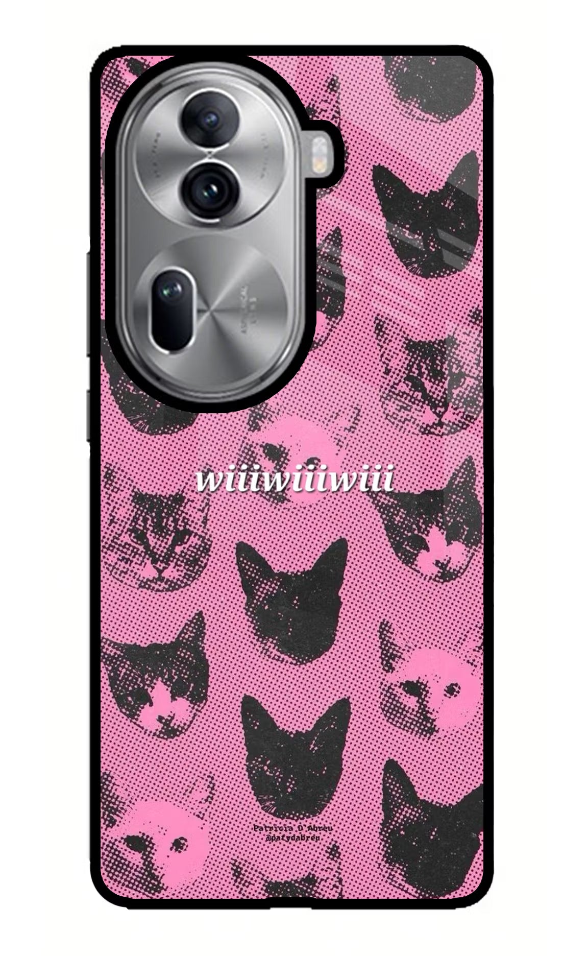 Pink Cats Oppo Reno11 Pro 5G Glass Case