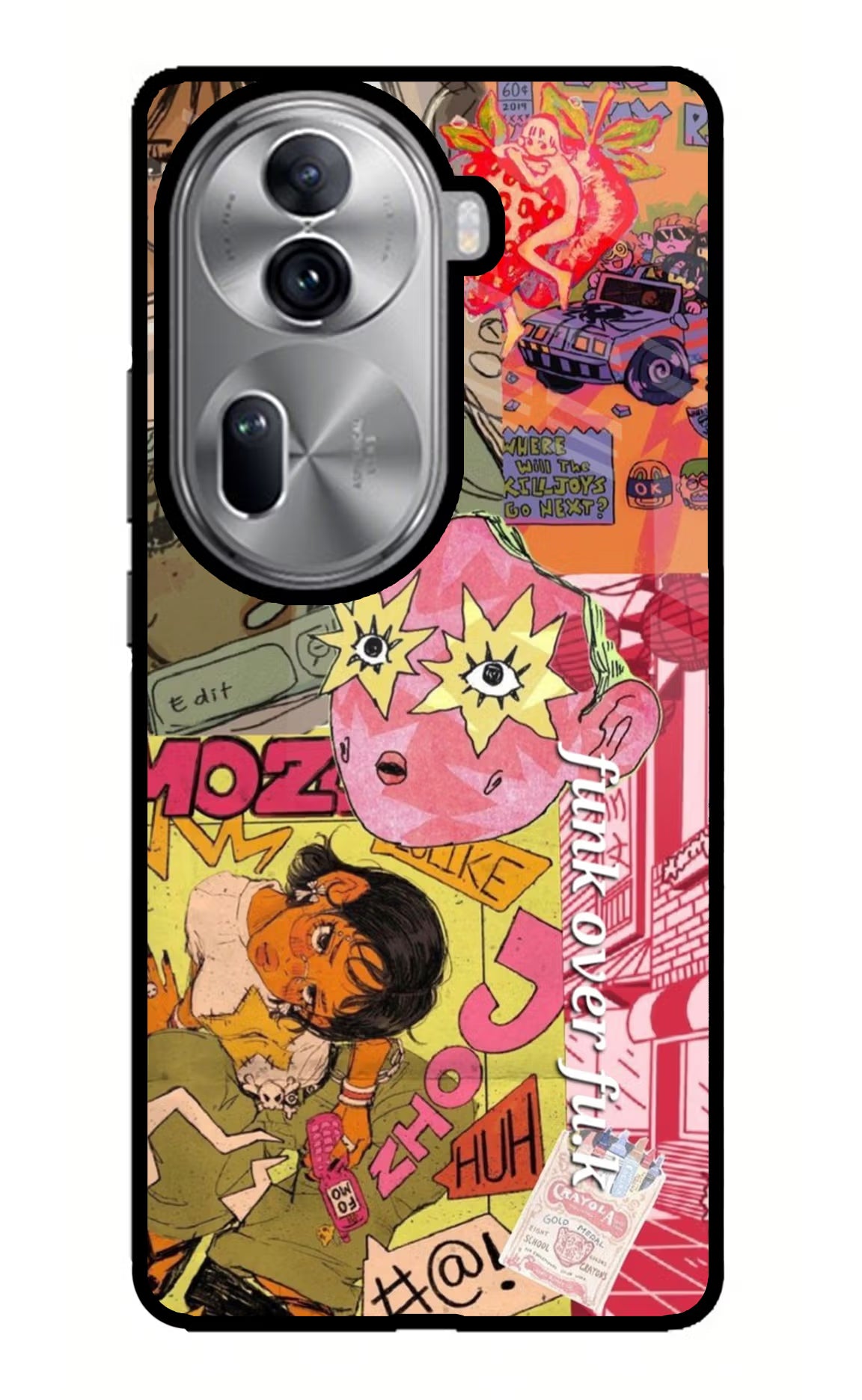 Funkover Oppo Reno11 Pro 5G Glass Case