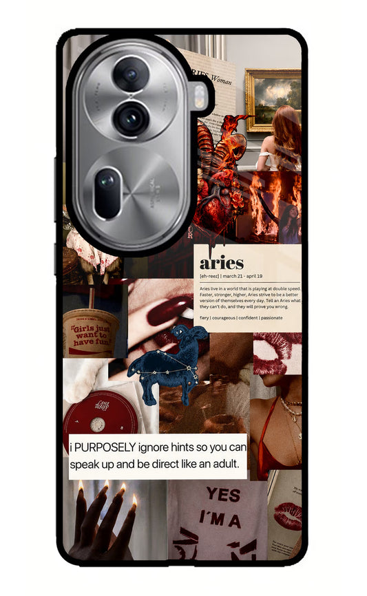 Zodiac Aries Oppo Reno11 Pro 5G Glass Case