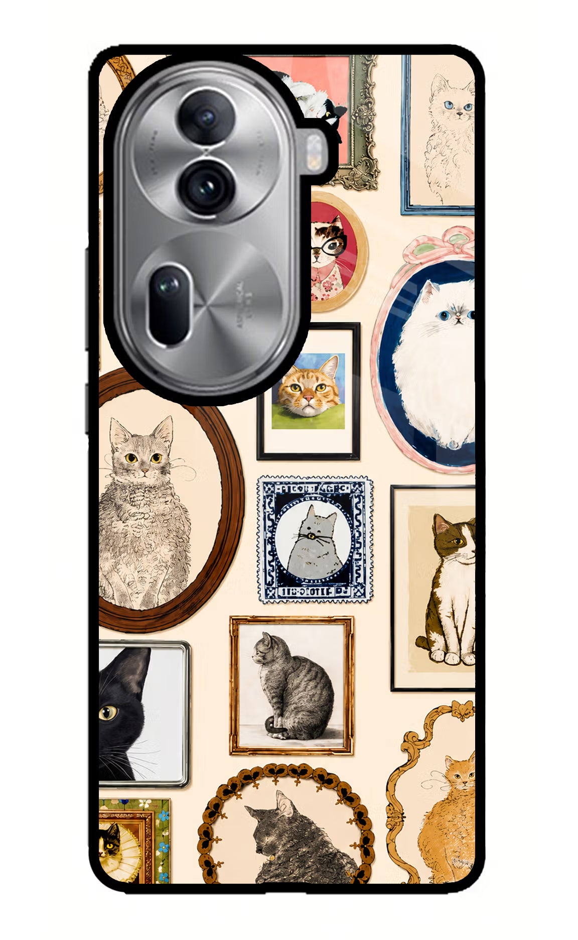 Mirror Cats Oppo Reno11 Pro 5G Glass Case