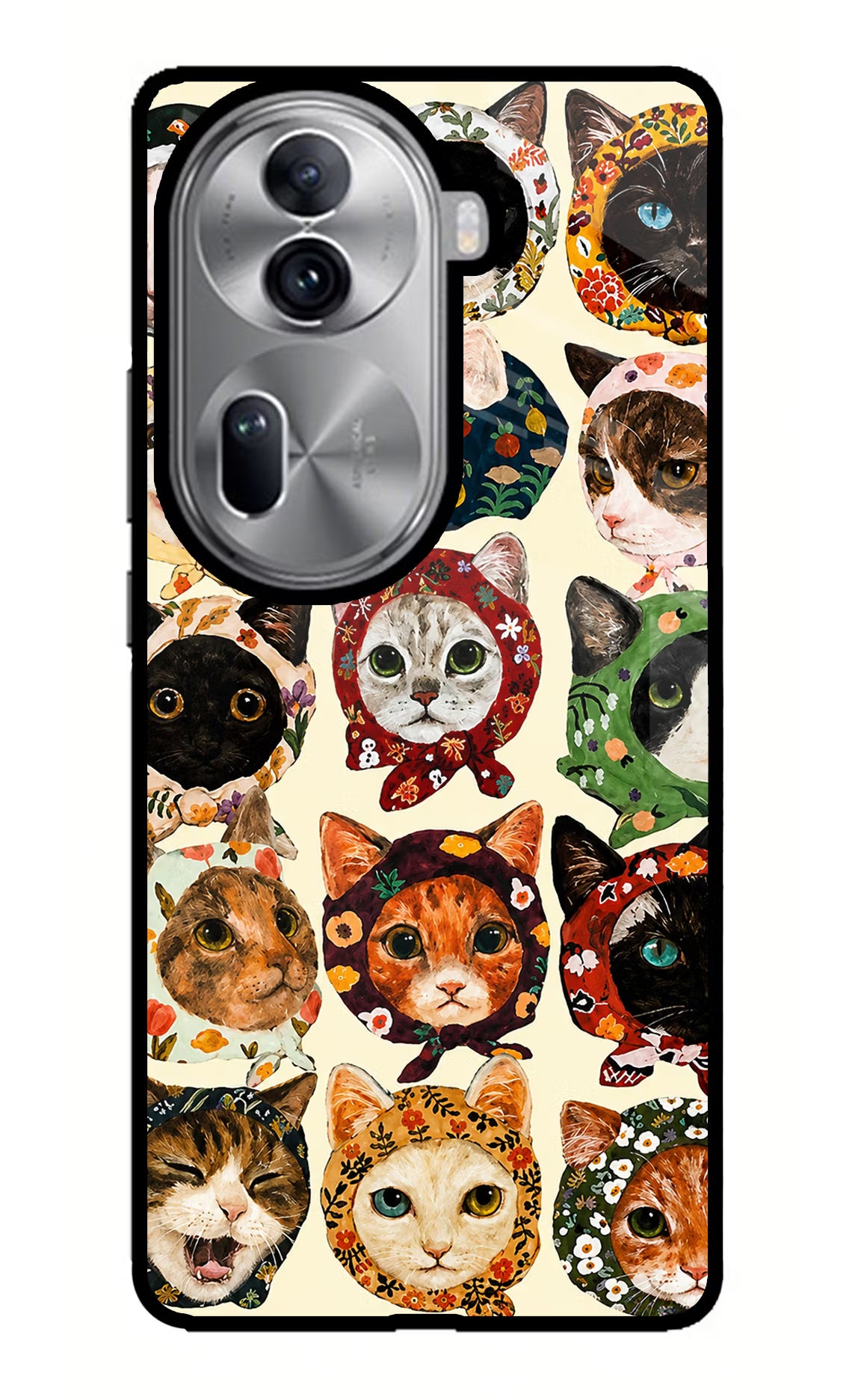 Cool Cat Oppo Reno11 Pro 5G Glass Case